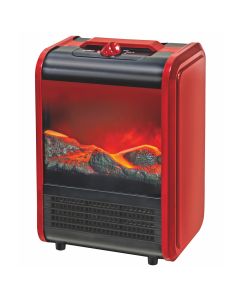 Optimus Electric Flame Effect Mini Fireplace Heater