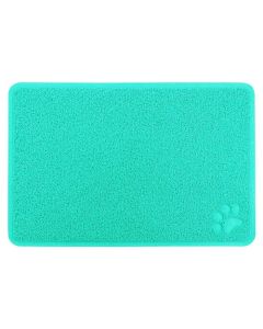 Gibson Everyday Pet Elements 23.6 x 15.75 Inch Paw Print Placemat in Turquoise