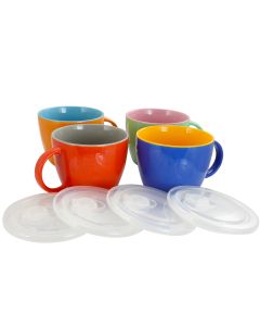 Gibson Home On The Go 25 oz Soup Mug Set, Set of 4