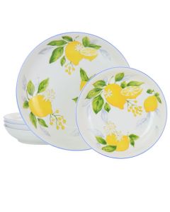 Gibson Home Medona 5 Piece Round Fine Ceramic Pasta Bowl Set