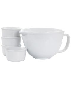 Gibson Elite Gracious Dining 5 Piece Ramekin and Mixing Bowl Set
