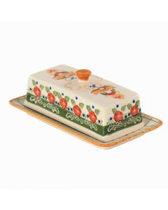 Laurie Gates California Designs 8 Inch Stoneware Tierra Butter Dish