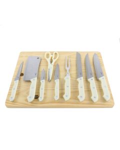 Gibson Home Wildcraft 10 Piece Cutlery Set With Cutting Board