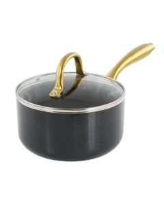 Gibson Home Ellsworth 2.5 Quart Aluminum Nonstick Saucepan With Lid