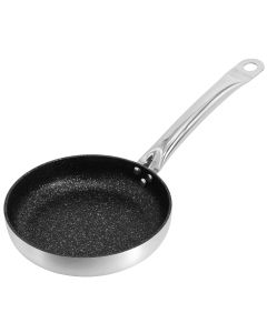 Korkmaz Gastro 8 Inch Proline Professional Series Tava and Frypan in Brushed Silver