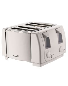 Brentwood 4 Slice Cool Touch Toaster in White