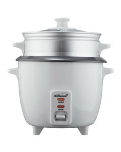 Brentwood 10 Cup Rice Cooker / Non-Stick with Steamer in White